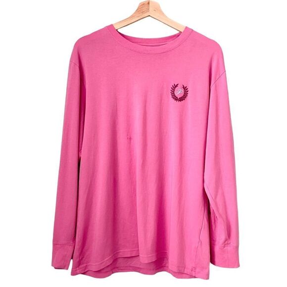 Pink Victoria's Secret Long Sleeve Oversized Campus T-Shirt in Size XS - Picture 2 of 11